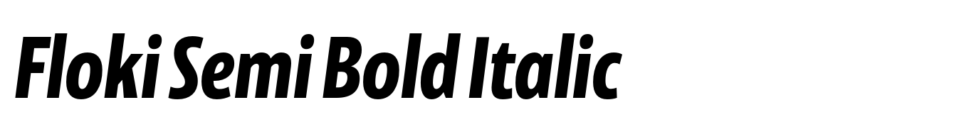 Floki Semi Bold Italic